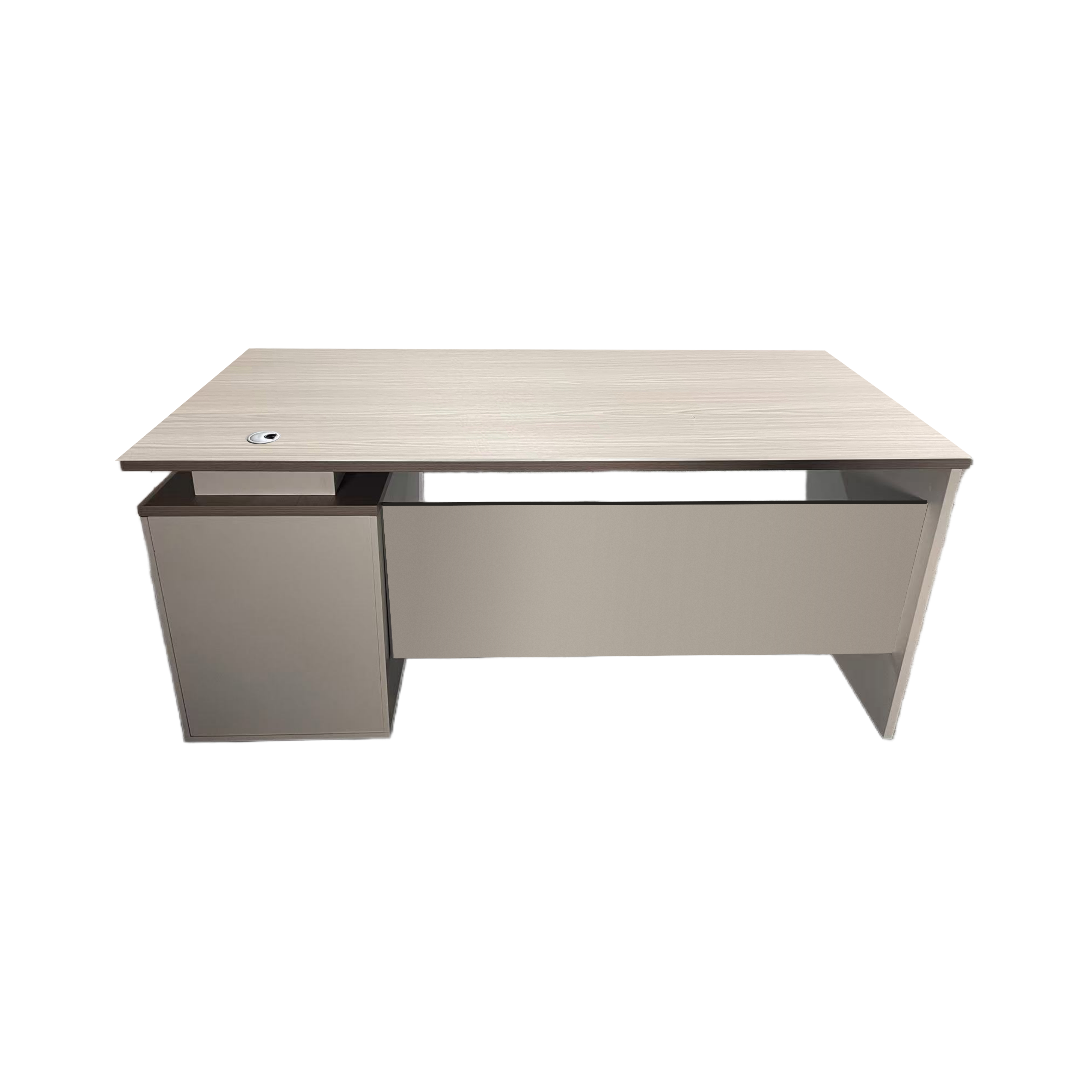 Работно бюро Armadi с шкаф сонома-бял цвят 180x80x75см