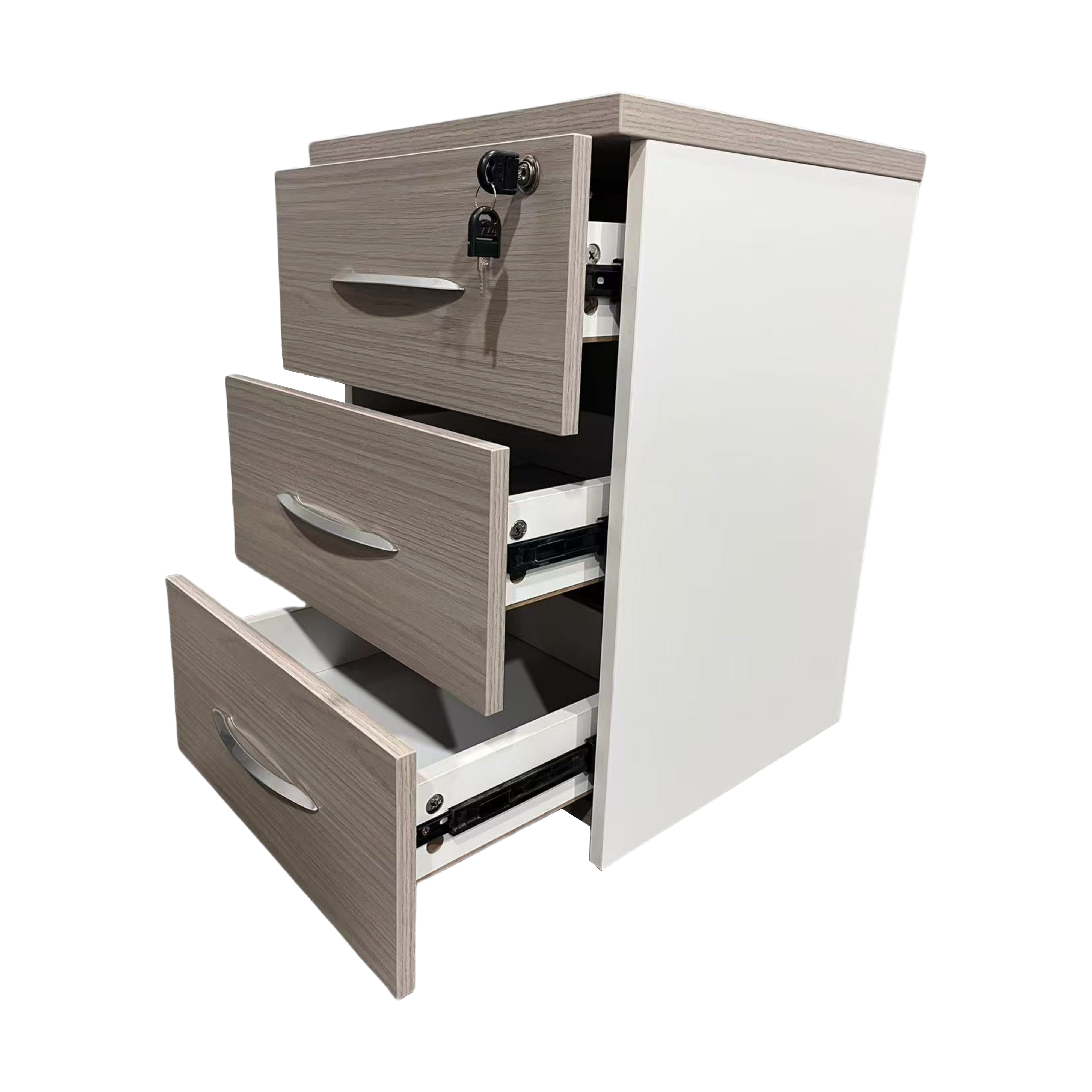 Чекмедже за бюро Armadi на колела в цвят sonoma-white 40x40x55см