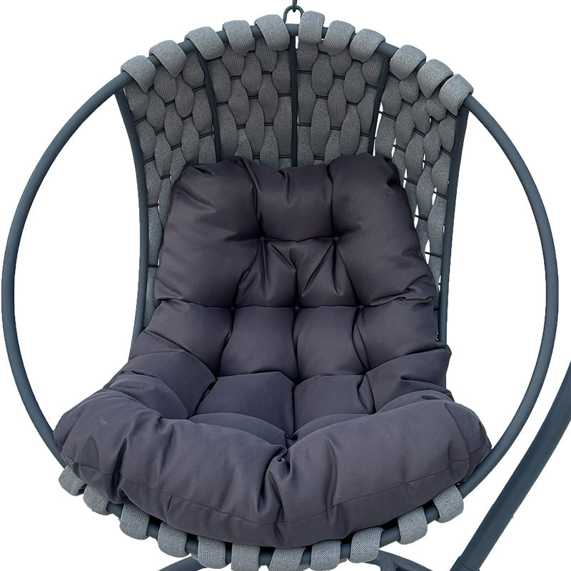 Градинска люлка Makito метална основа - pvc в сив цвят 100x105x195см