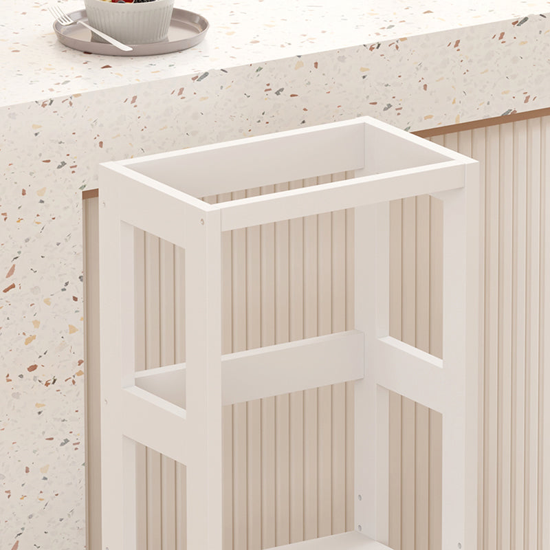 Учебна кула за деца chiquel монтесори стил дърво в бял цвят 45.7x51x90см