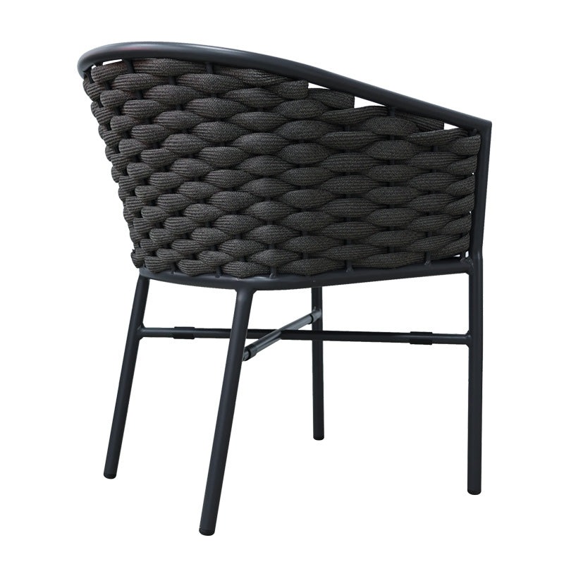 Алуминиев фотьойл Noevo стифиращ се със сива рамка и възглавница 57x62x77cm