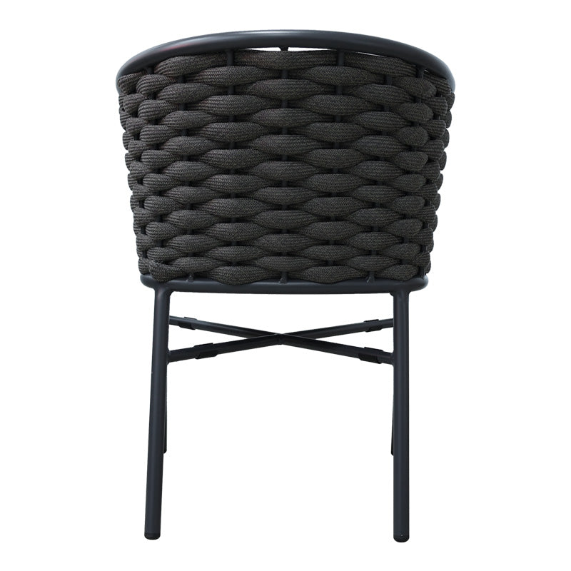 Алуминиев фотьойл Noevo стифиращ се със сива рамка и възглавница 57x62x77cm