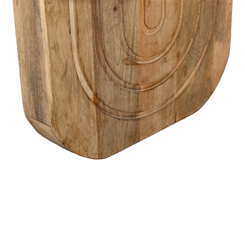 Маса за кафе Kane масивно акациево дърво в естествен цвят 110x72x38см