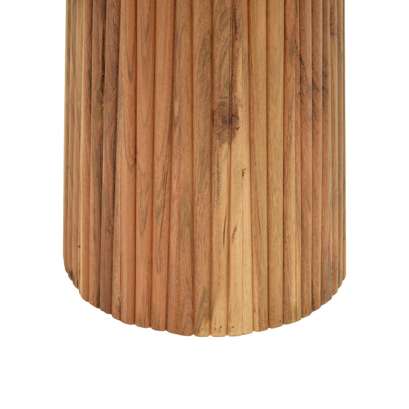 Маса Tully масивно акациево дърво в нюанс орех d120x75см