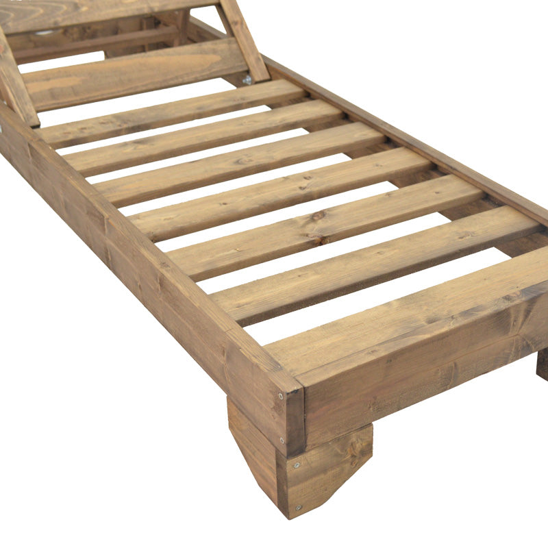 Шезлонг Fendy ела в цвят орех 71,5x200x24см