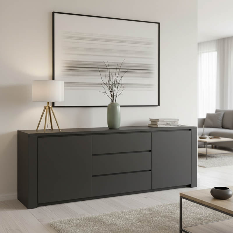 Бюфет Кalya в нюанс антрацит 220x49x89.5cm