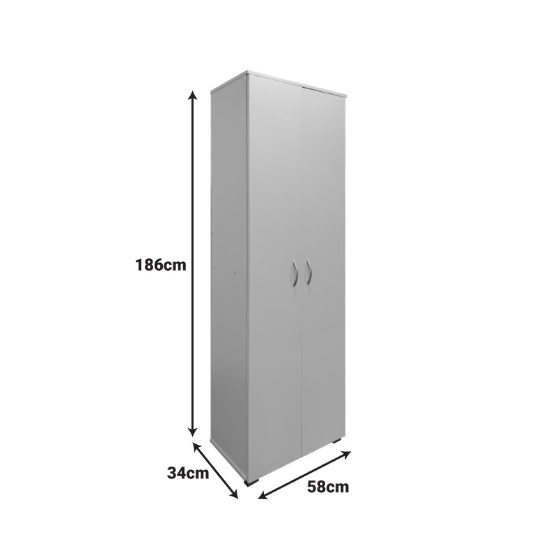 Етажерка за обувки-гардероб Racka в нюанс сонома 58x34x186см