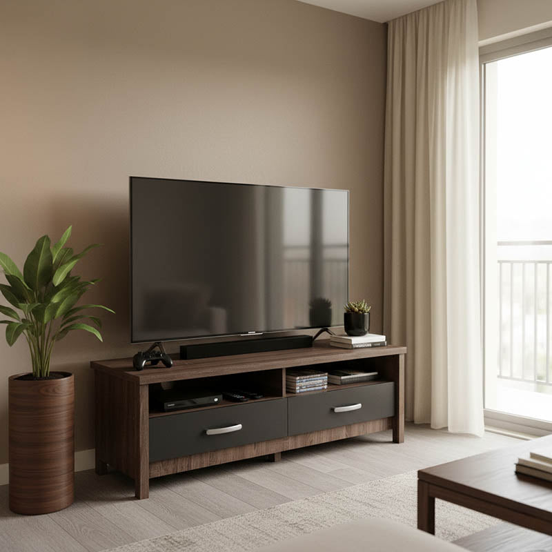 Тв шкаф Podizor в нюанс дъб-антрацит 120x45x42.5см