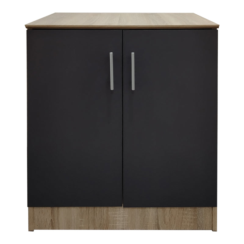 Шкаф за обувки за 6 чифта обувки Souken в цвят sonoma-тъмносив 60x40x80см