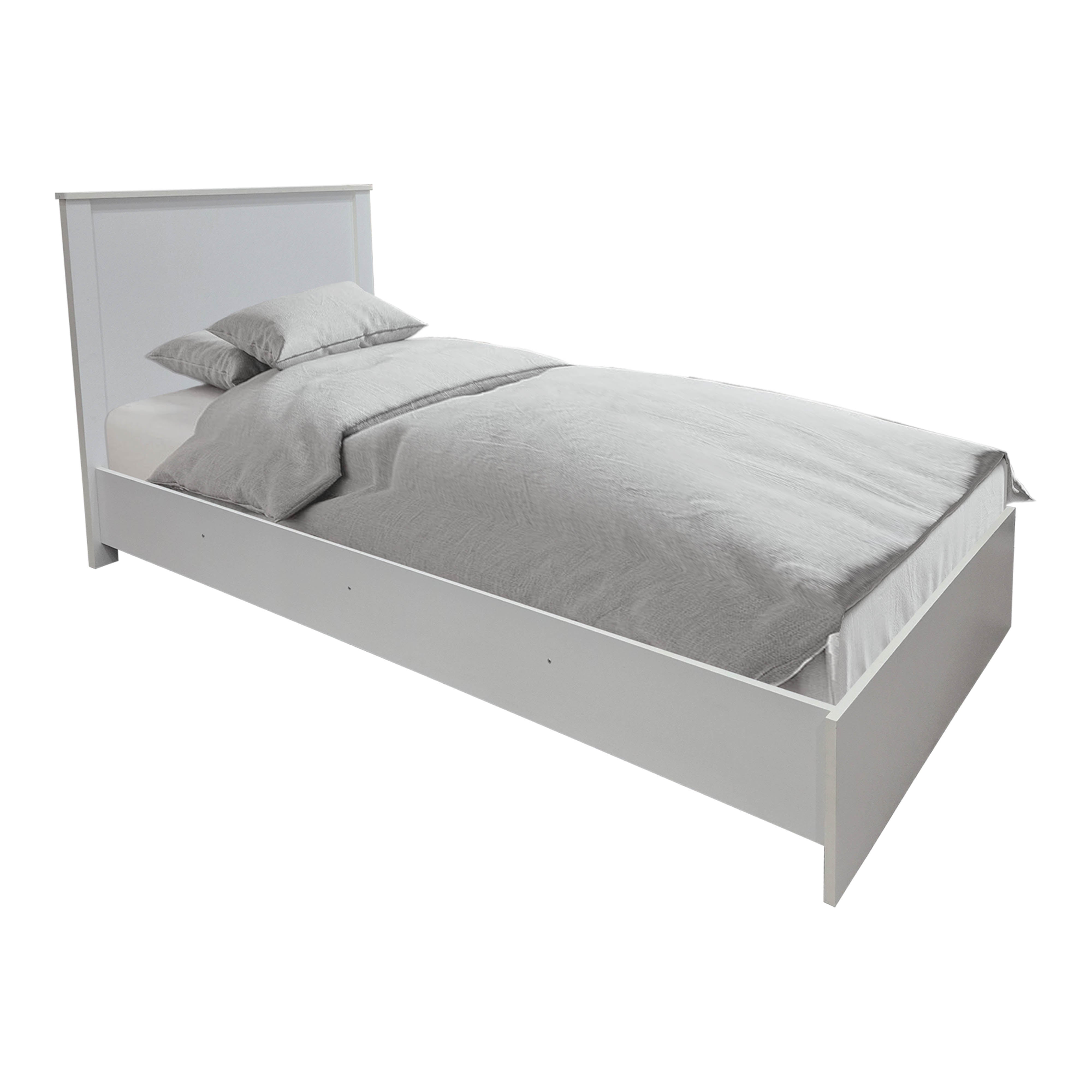 Спален комплект Athos бял с легло 90x190 см, комплект от 2 части