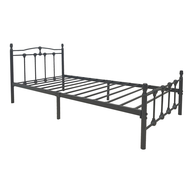 Метално легло Wotso в черен нюанс 90x190см