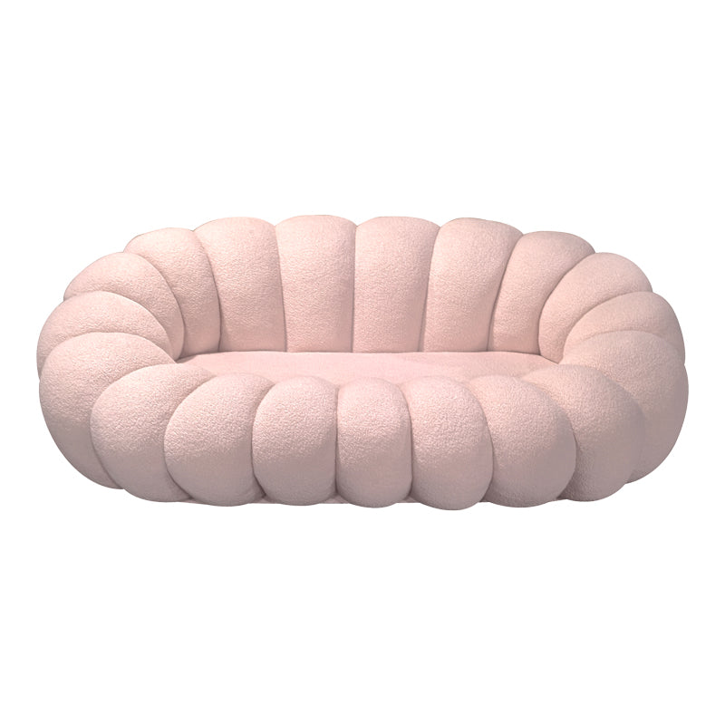 Диван Еmbrace букле плат в розов нюанс 180x105x65см