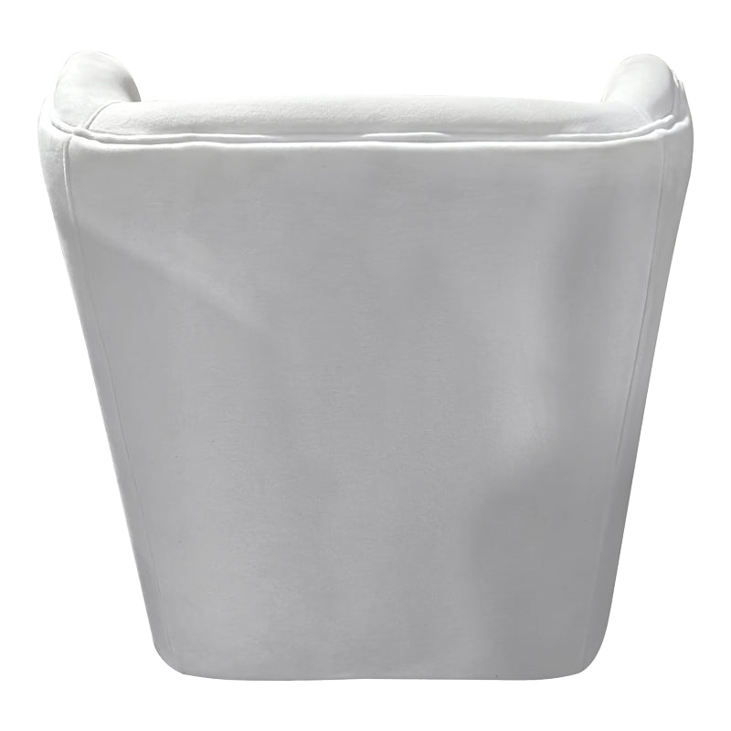 Кадифено кресло Regalo в бяло 75x88x85см