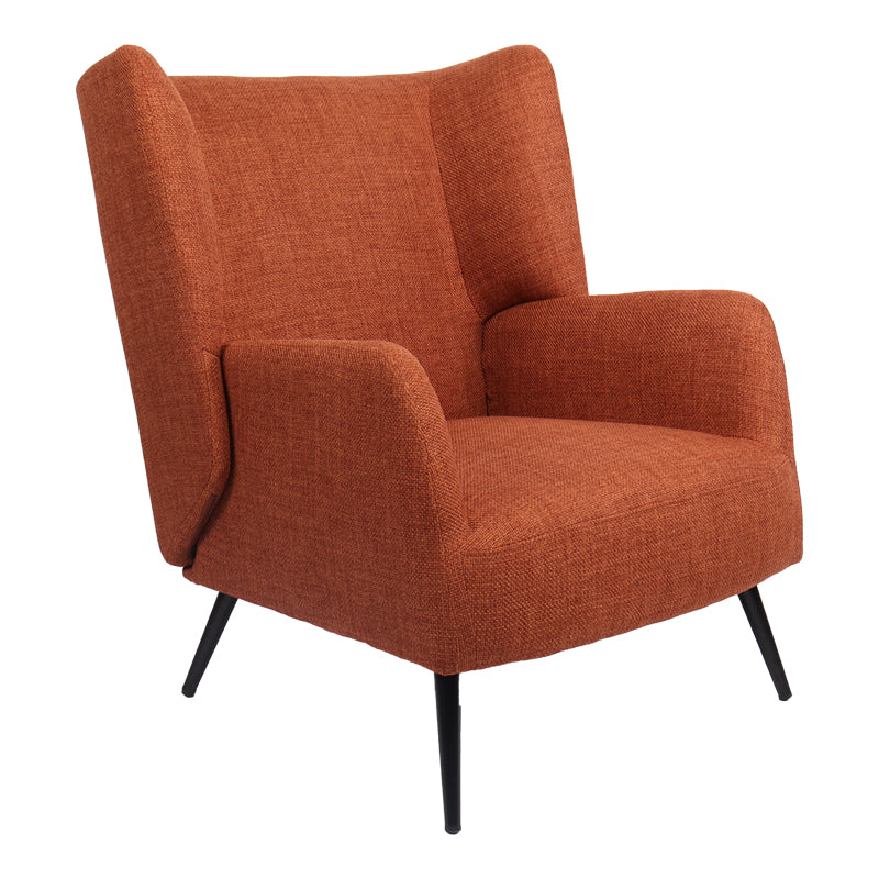 Фотьойл Mareta теракота плат и крака в черен цвят 83x80x99см