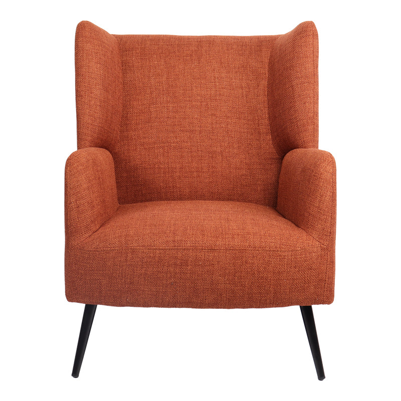 Фотьойл mareta теракота плат и крака в черен цвят 83x80x99см