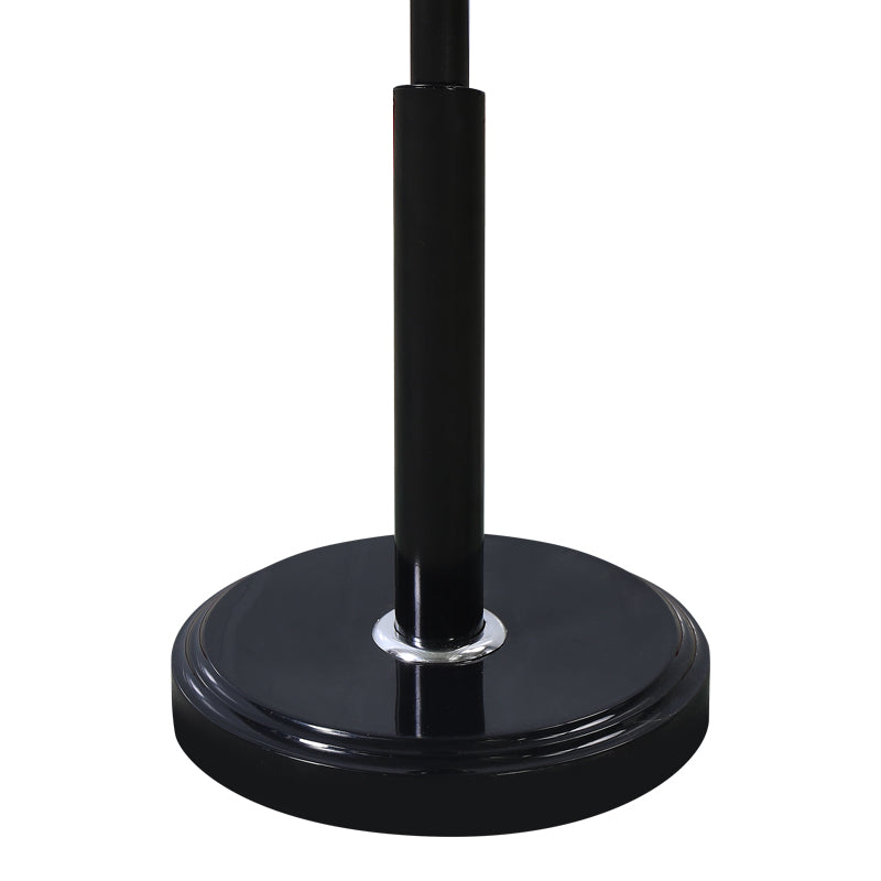 Метална закачалка за палта Portu в черно-естествен цвят d30x170 см