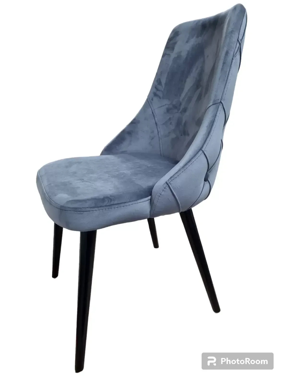 Трапезен стол VALENCIA кадифе сив