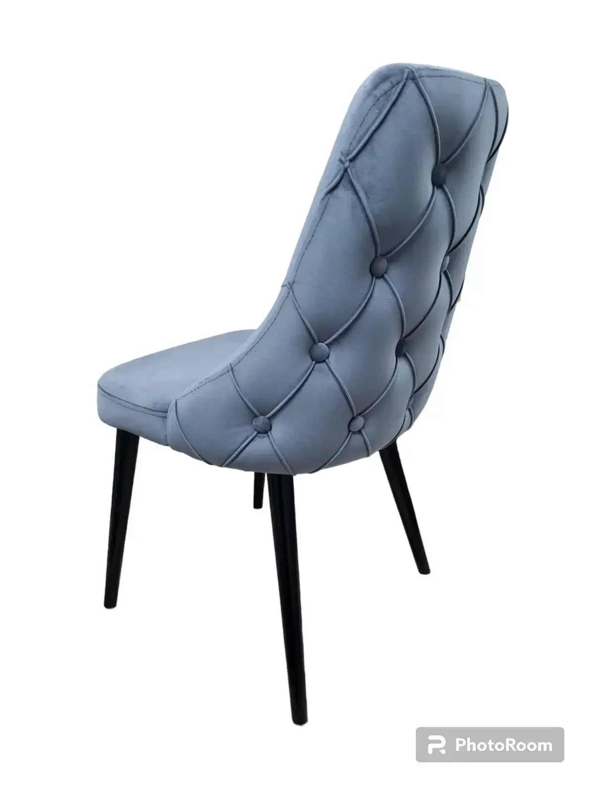 Трапезен стол VALENCIA кадифе сив