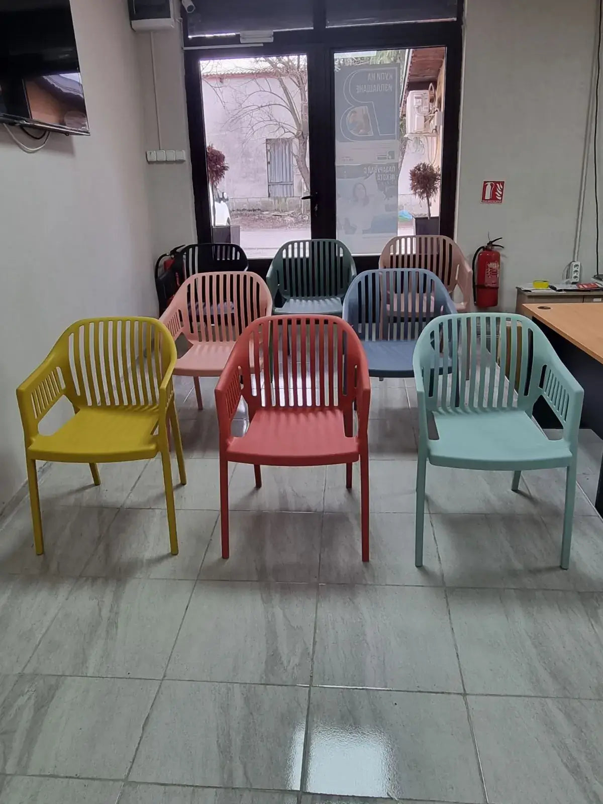 Трапезен Стол Лукас Маслина - Полипропилен