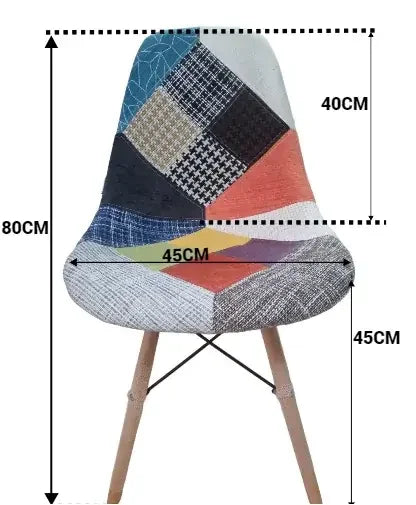 Трапезен стол Иви Пачуърк 1-дамаска,букови крака
