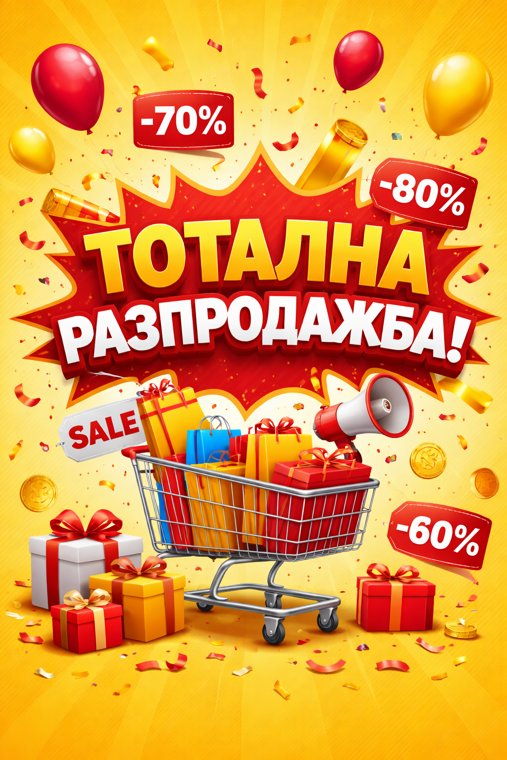 ТОТАЛНА  РАЗПРОДАЖБА