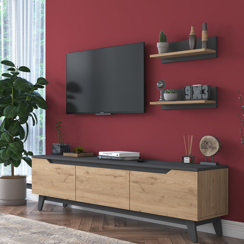 ТВ шкаф Viva Mebel – модерен дизайн и практично съхранение за всекидневна