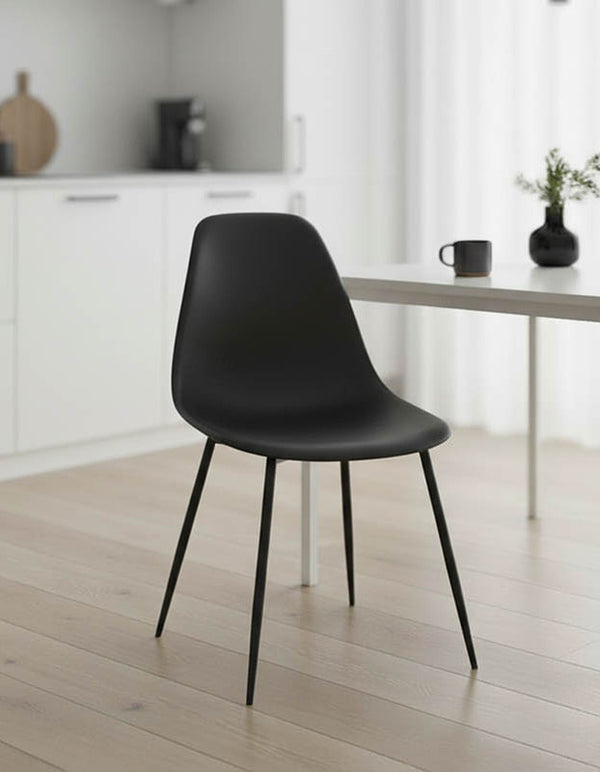 Комплект 2 броя стол BALLEN черен цвят 41.5x53x84.5см