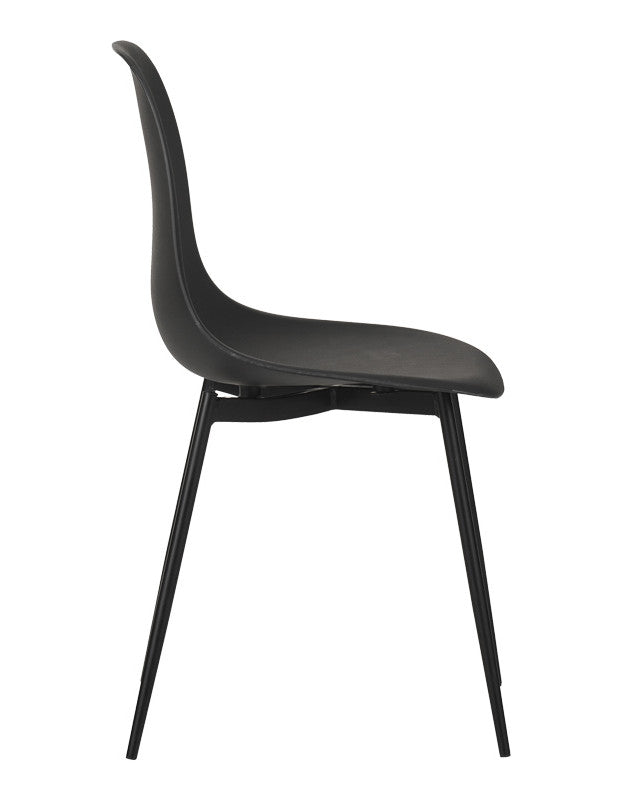 Комплект 2 броя стол BALLEN черен цвят 41.5x53x84.5см
