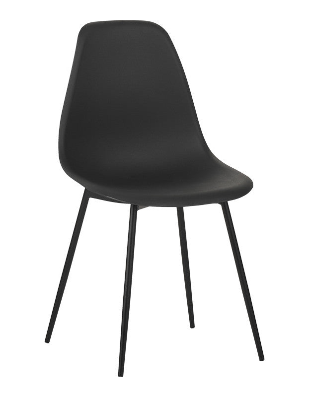 Комплект 2 броя стол BALLEN черен цвят 41.5x53x84.5см