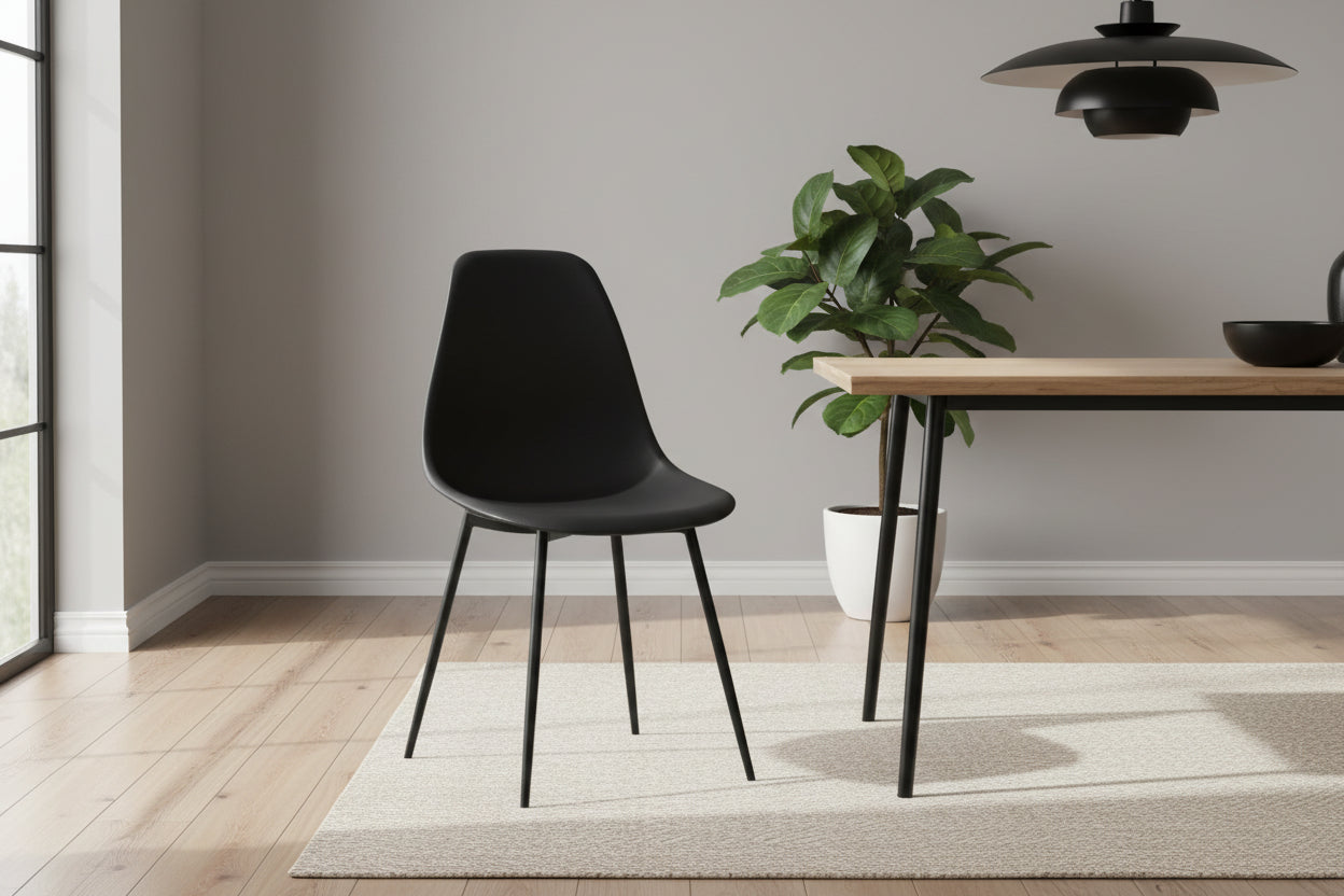 Стол Ballen черен цвят Комплект 4 броя