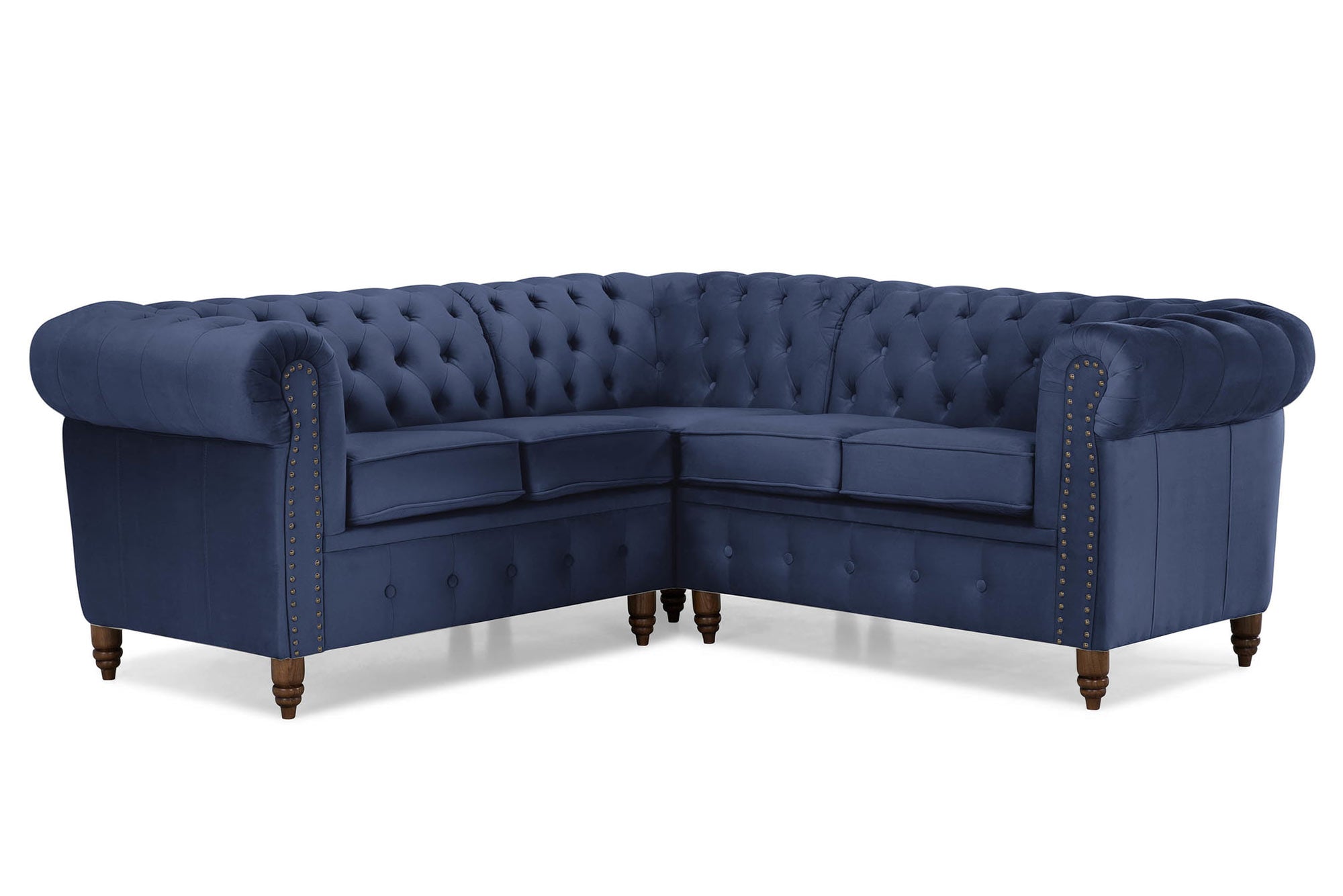 Диван Chestefield Luxe – четириместно, ъглово	205 × 86 × 80 см