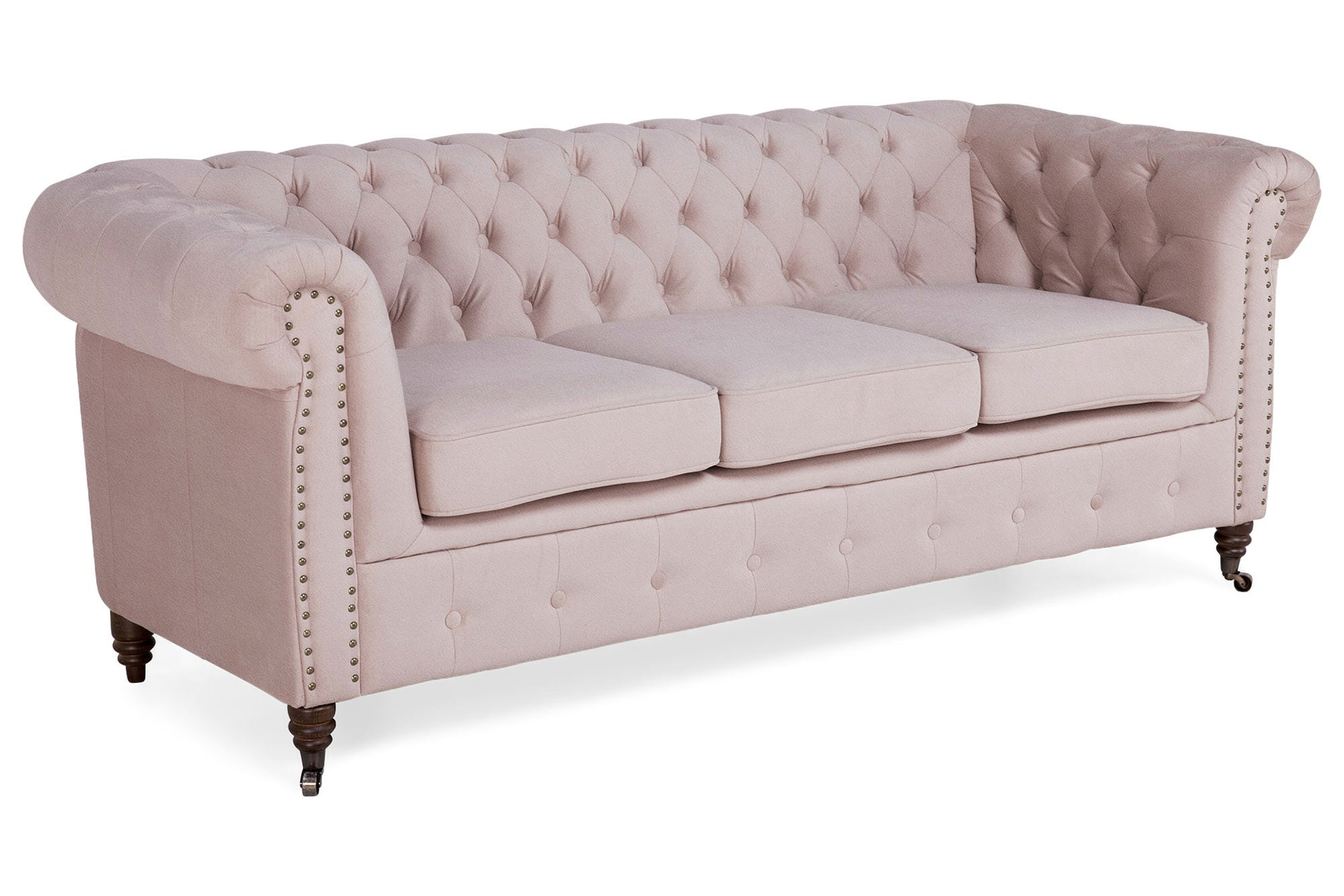 Диван Chesterfield Lux– триместно, винтидж коняк 203/86/80см