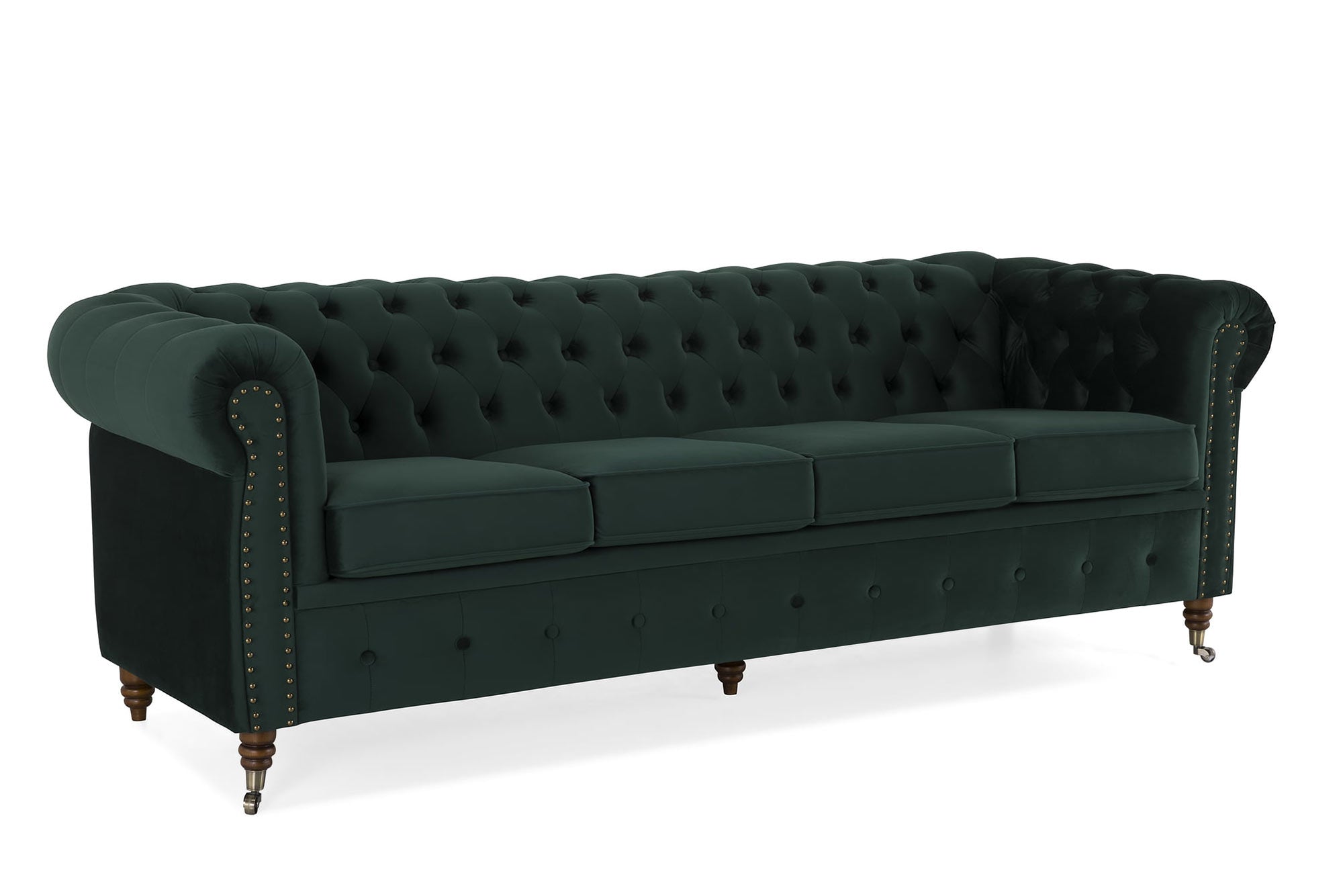 Диван Chestefield Lux – четириместен бежов 238/86/80см