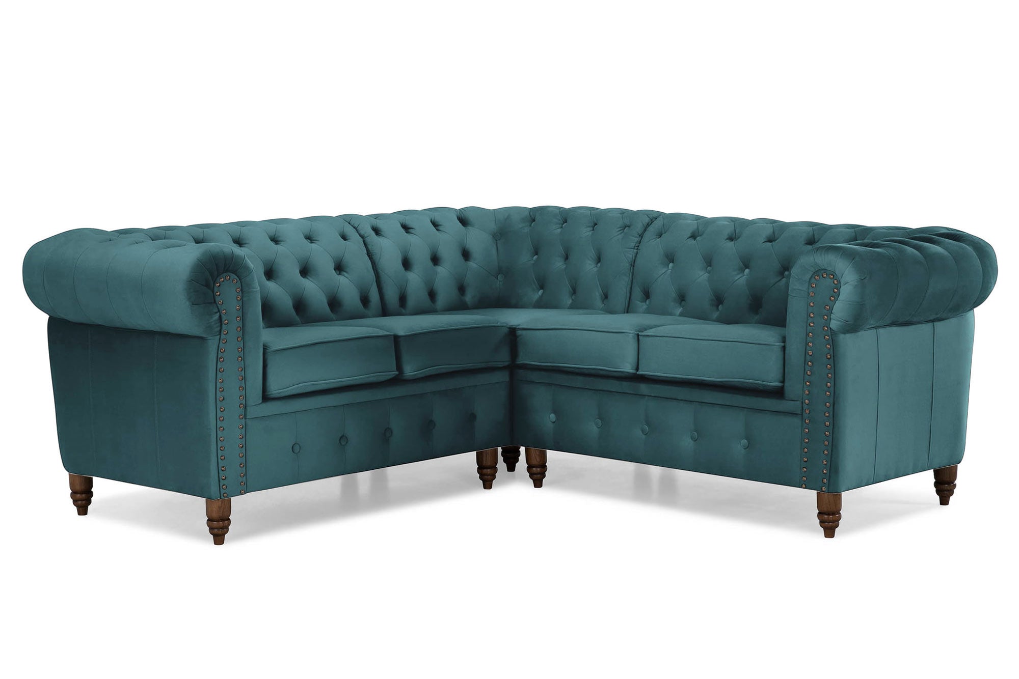 Диван Chestefield Luxe – четириместно, ъглово	205 × 86 × 80 см