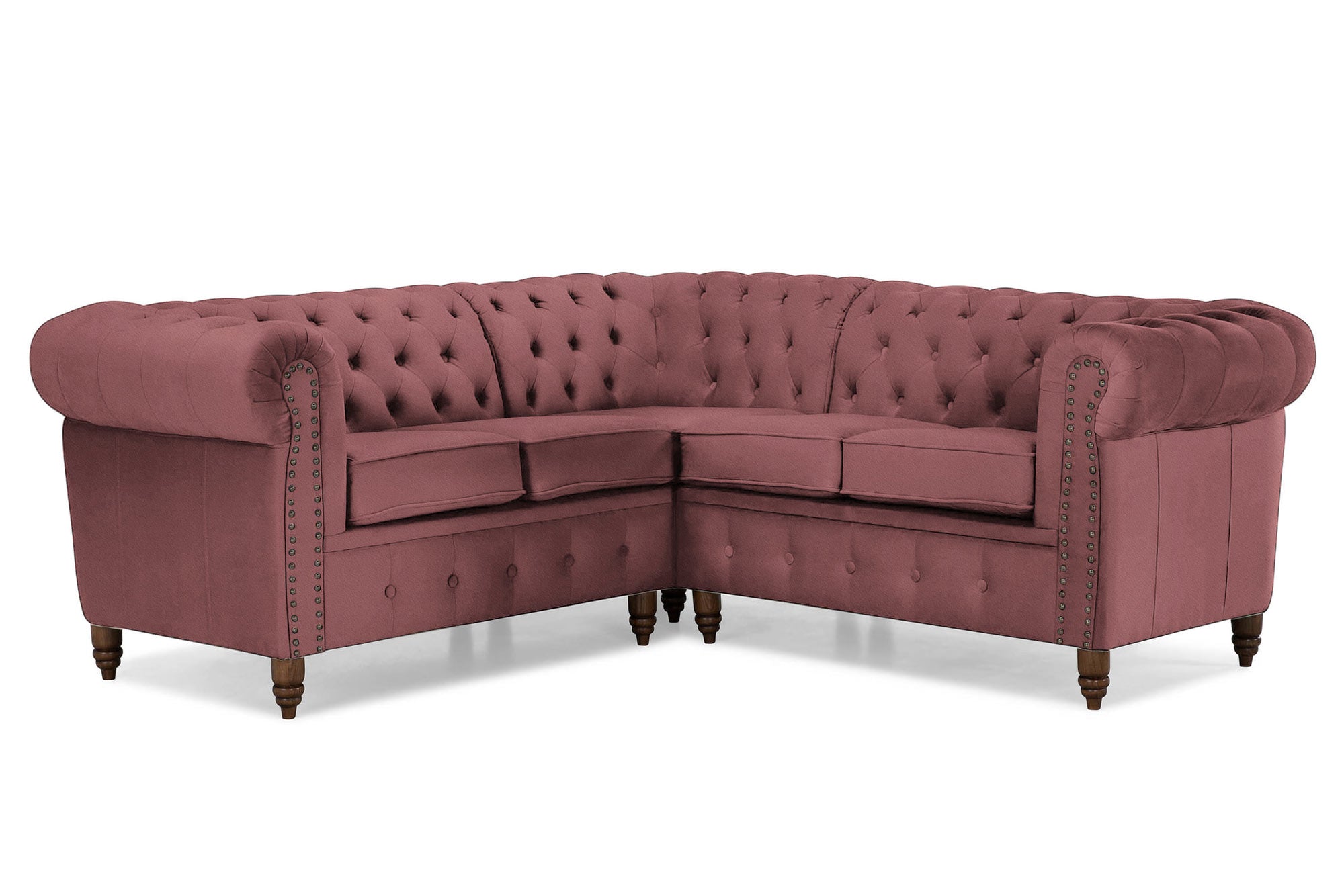 Диван Chestefield Luxe – четириместно, ъглово	205 × 86 × 80 см