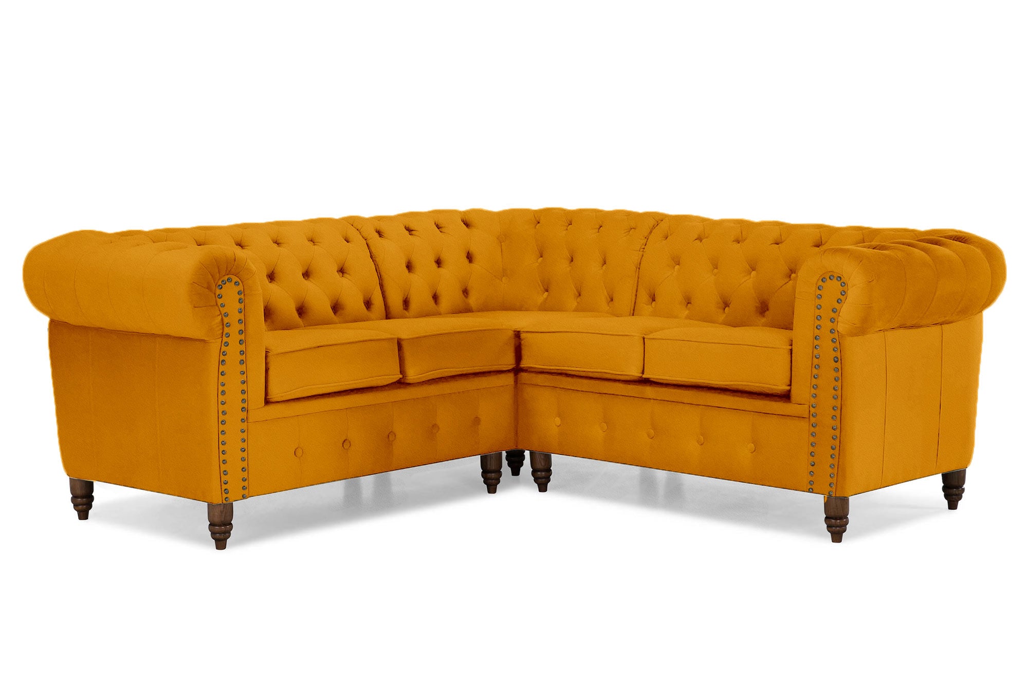 Диван Chestefield Luxe – четириместно, ъглово	205 × 86 × 80 см