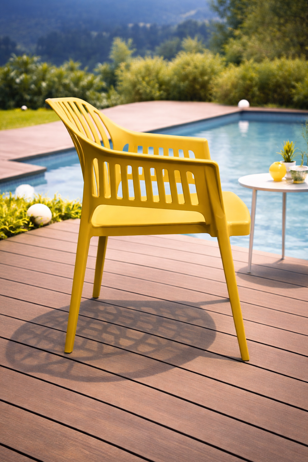 Трапезен Стол Лукас Горчица - Полипропилен