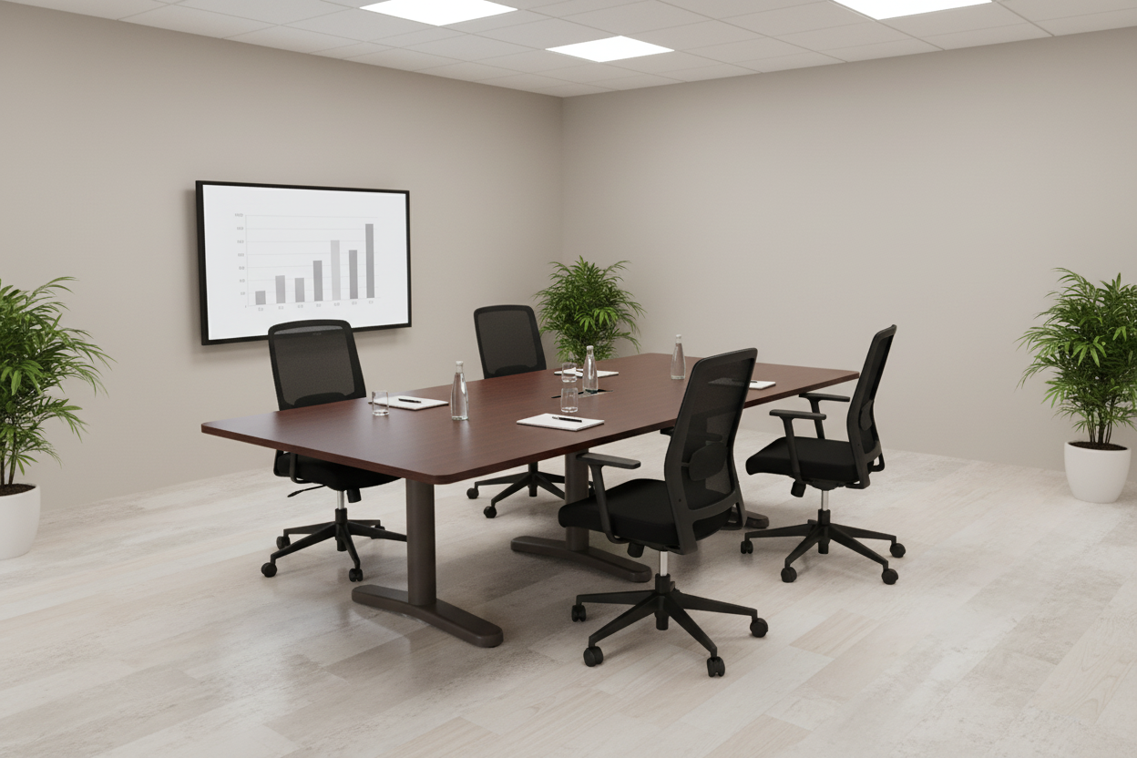 Конферентна маса WALVIA цвят венге 240X120X75см