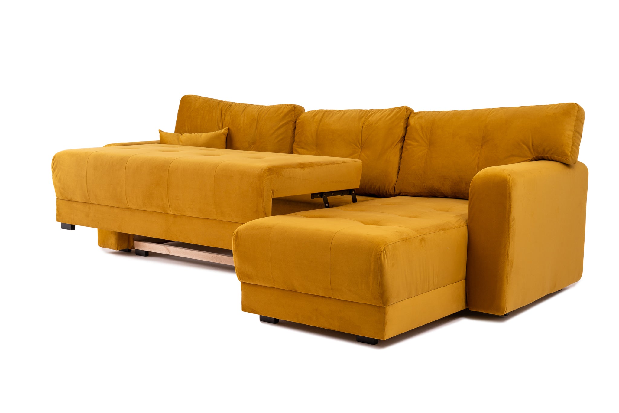 Разтегателен диван Oscar – жълт 245/85/70см