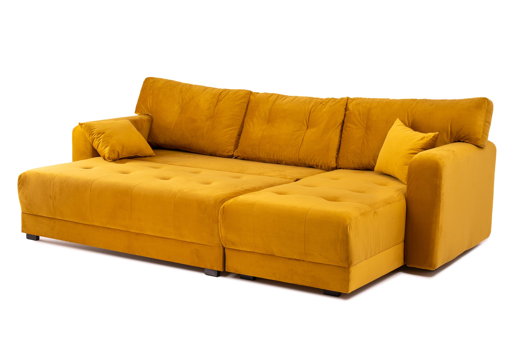 Разтегателен диван Oscar – жълт 245/85/70см