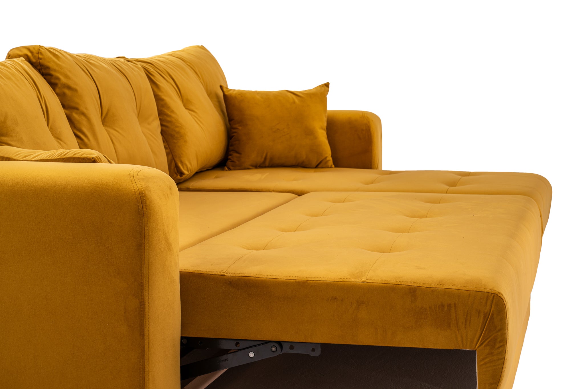Разтегателен диван Oscar – жълт 245/85/70см
