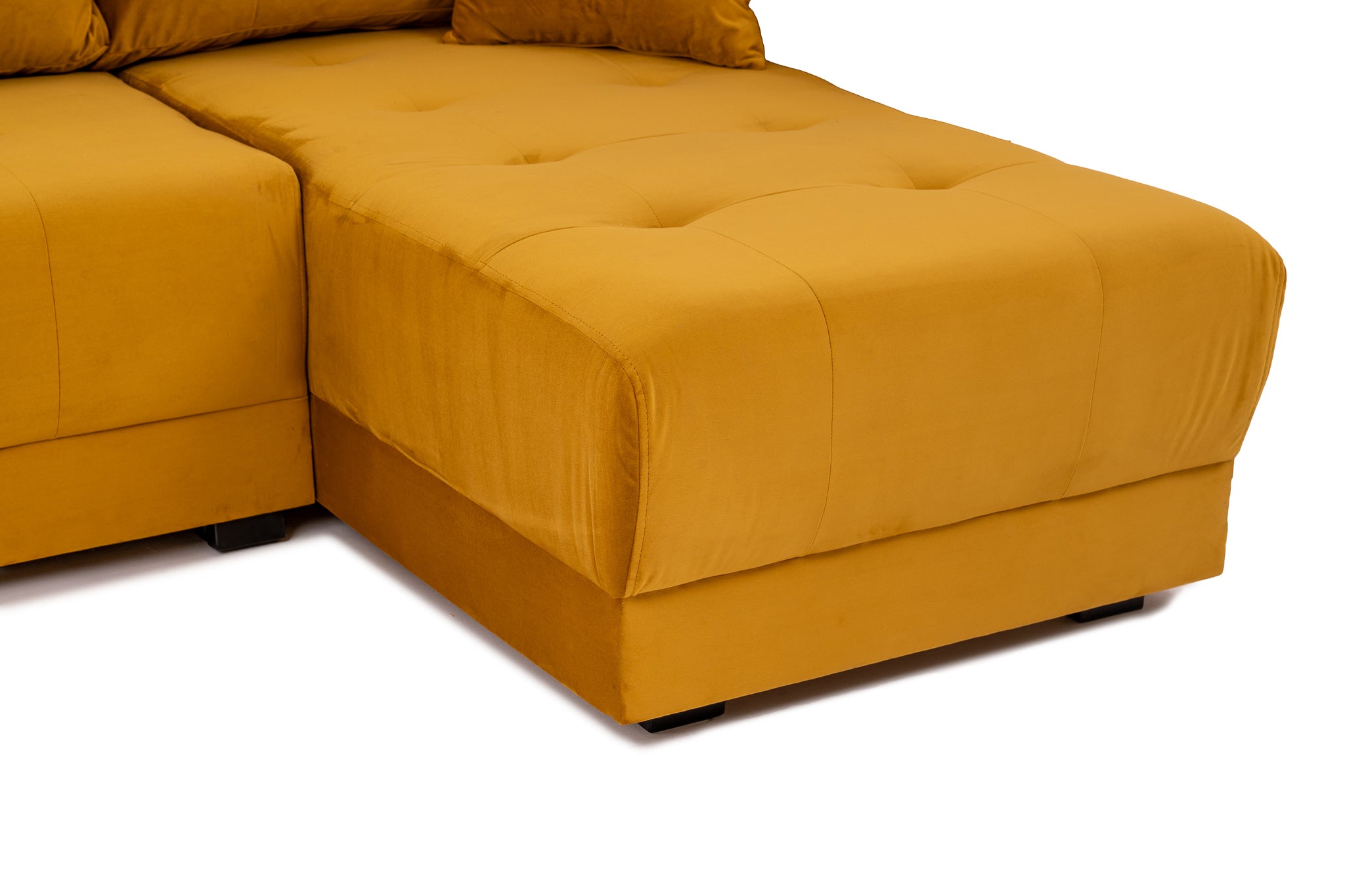 Разтегателен диван Oscar – жълт 245/85/70см