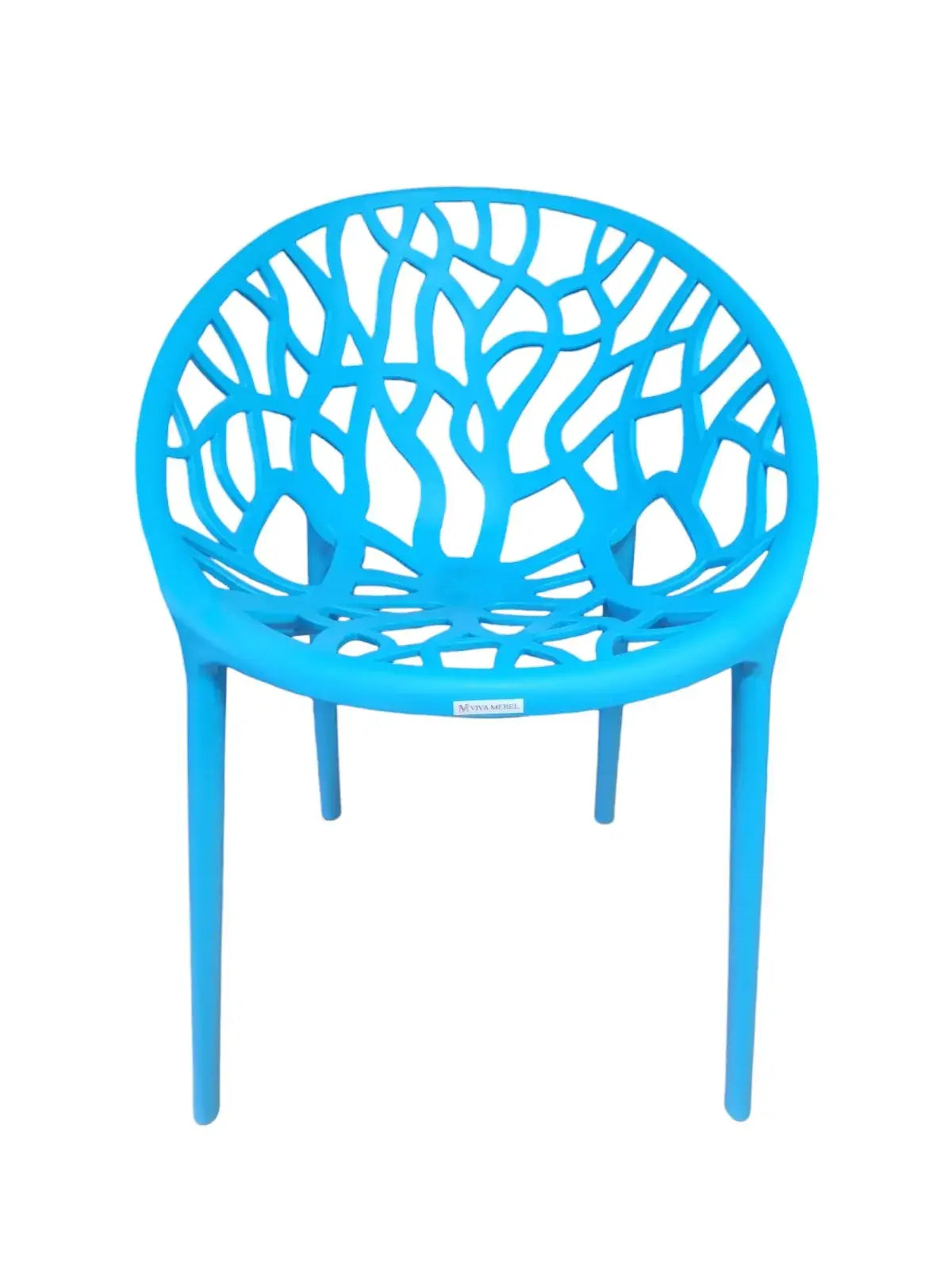 Градински стол Джина-полипропилен, син