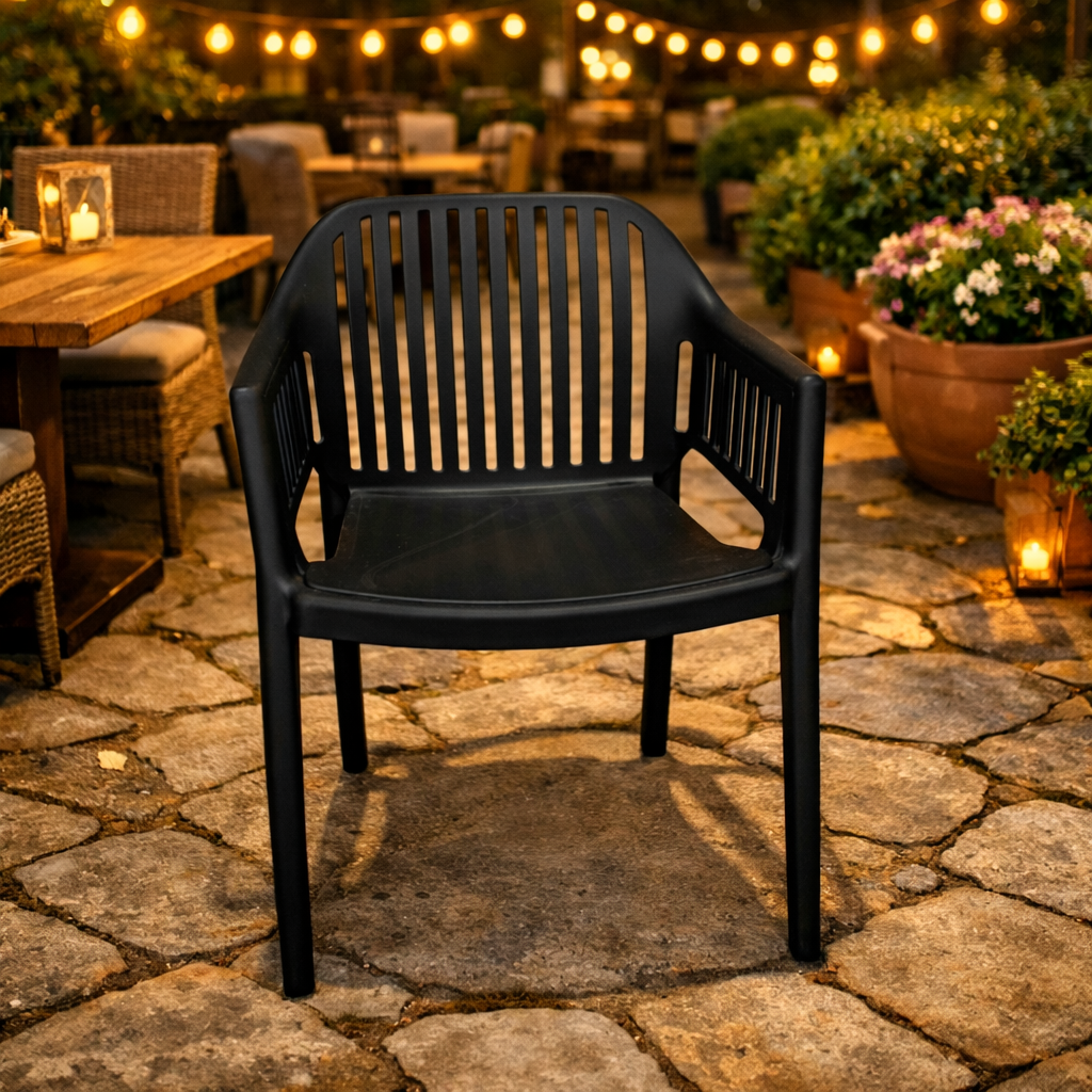 Стол Лукас полипропилен-черен