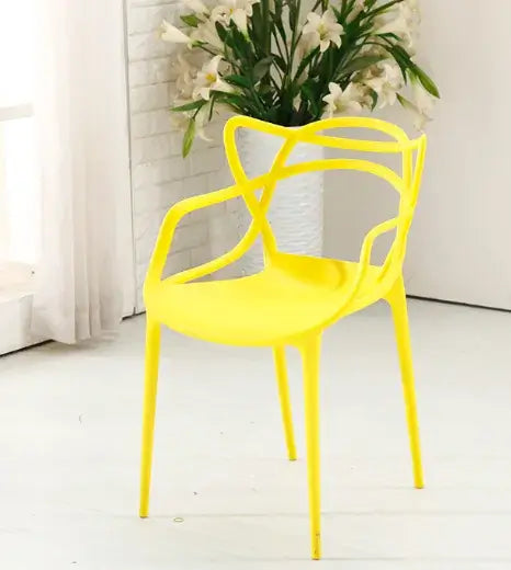 Трапезен стол Виена 15 цвята жълт полипропилен