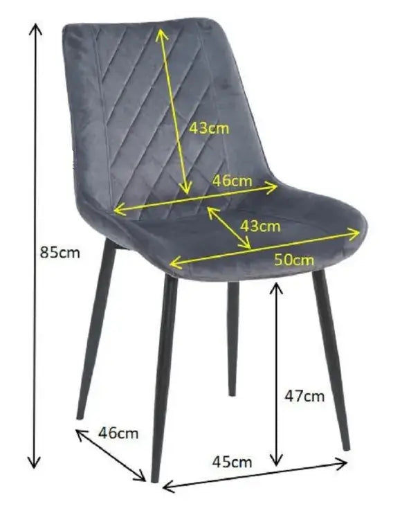Трапезен стол Мариса сив цвят