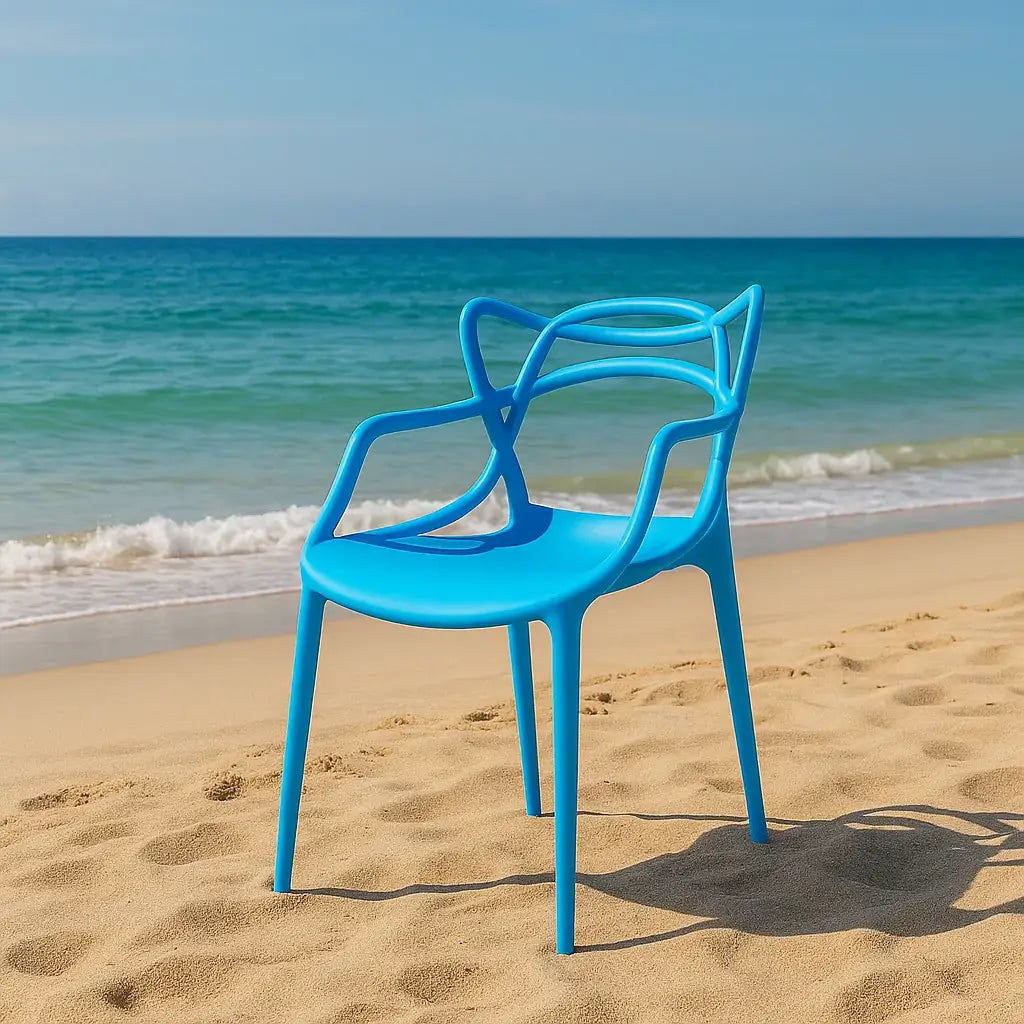 Трапезен стол Виена 15цвята-полипропилен син