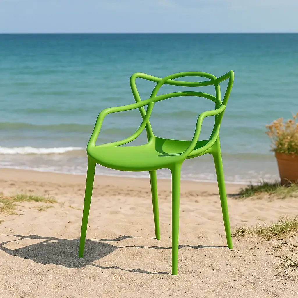 Градински стол Виена 15цвята-полипропилен зелен