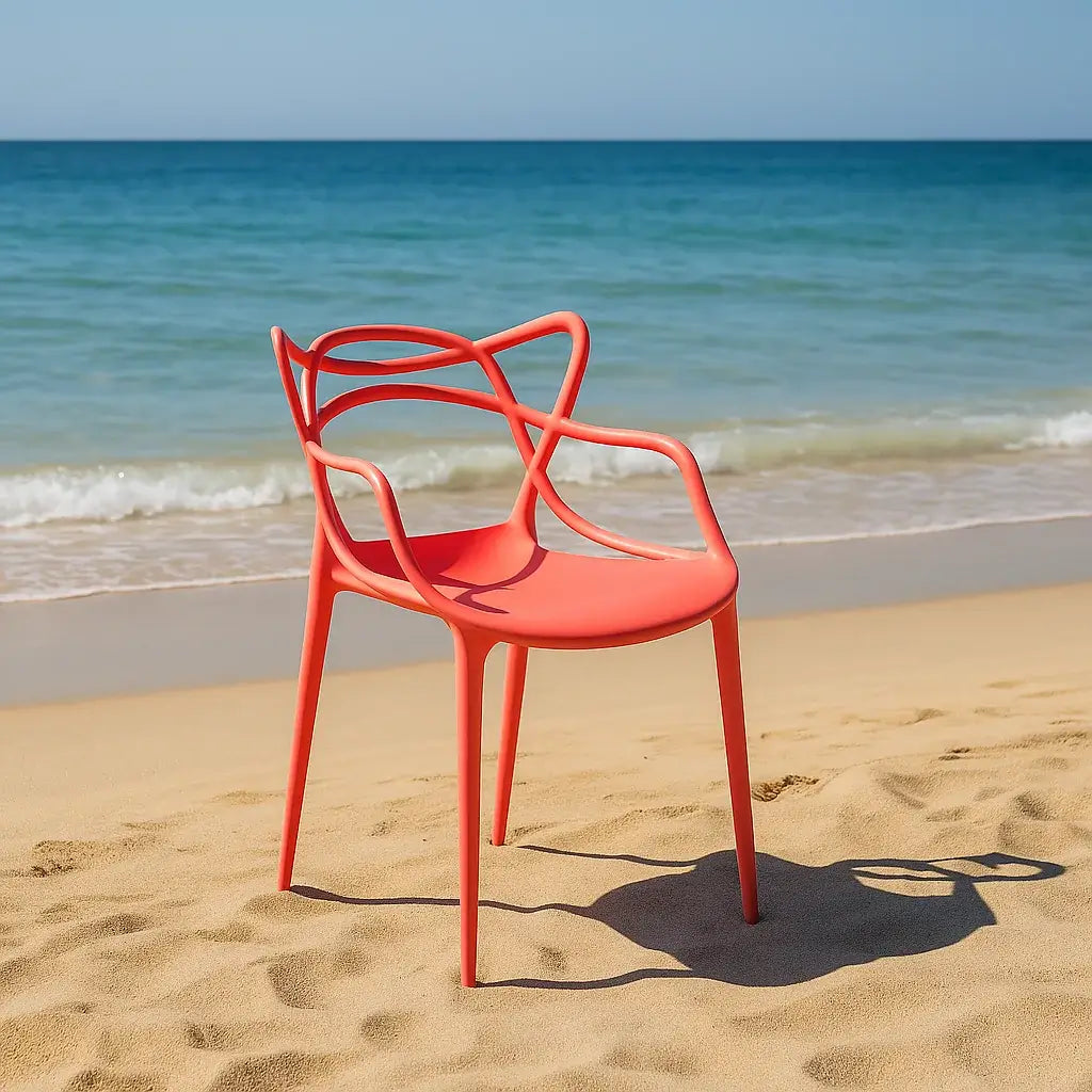 Трапезен стол Виена 15цвята-полипропилен керемида цвят