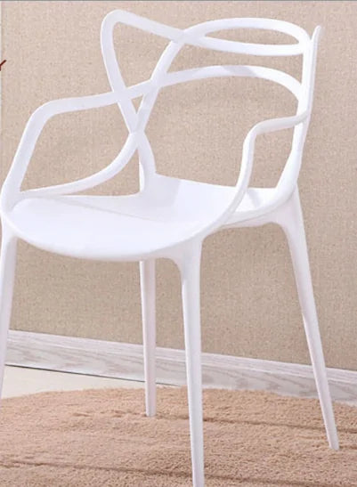 Трапезен стол Виена 15 цвята /бял полипропилен